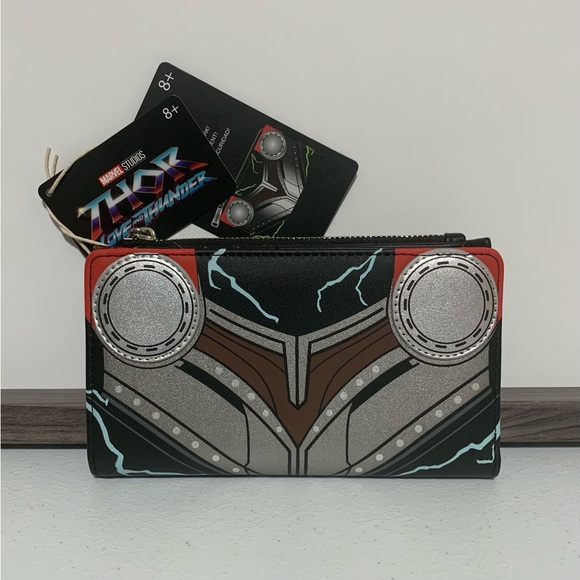 Loungefly Marvel Thor Love & Thunder Cosplay Mini Backpack & Wallet - Picture 8 of 13